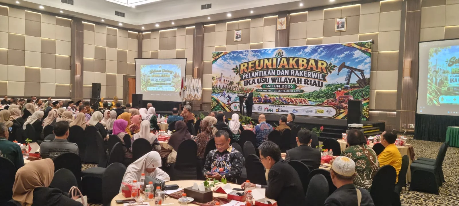 FT USU Hadiri Reuni Akbar dan Pelantikan IKA USU Wilayah Riau 2026